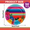 50Pcs Mexican Fiesta Paper Plates 7" Stripes Mexico Party Disposable Mexican Floral Platos Tableware for Mayo Fiestas Dessert Pinata Mexico Taco Colorful Ponchos Party Decoration Supplies